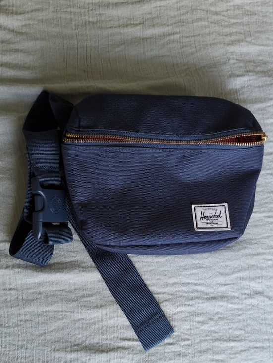 Herschel Supply Company Handbags - Herschel Supply Company Navy Waist Pack with Gold Zipper